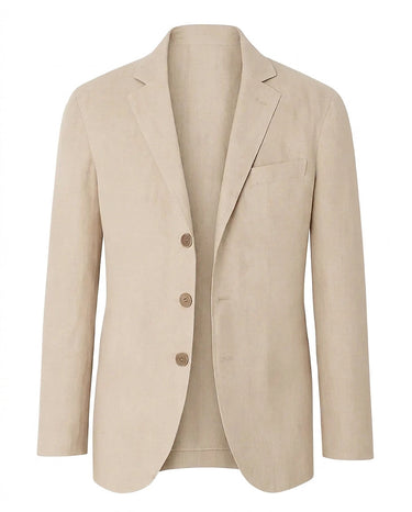 Blazer Masculino com Três Botões e Lapela Notch 1