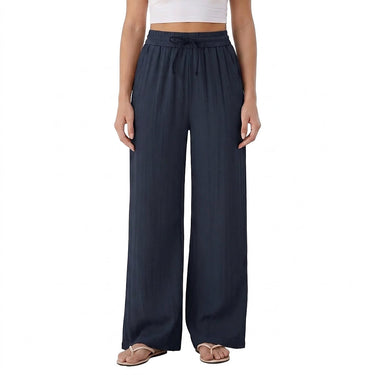 Calça Feminina Wide Leg com Cintura de Cordão 1