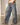 Calça Jeans Feminina Wide Leg com Design em Painéis 3