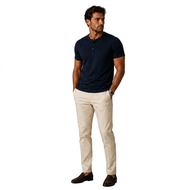 Camisa Henley Masculina com Carcela de Três Botões 2