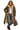 Casaco Puffer Longo Feminino com Capuz e Forro de Fleece 3