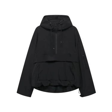Jaqueta Anorak Feminina com Capuz e Meio Zíper 1