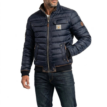 Jaqueta Bomber Masculina Acolchoada com Bolsos com Aba 1