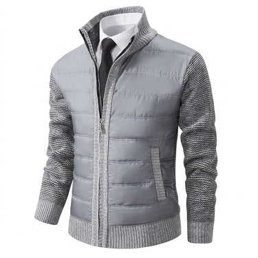 Jaqueta Masculina Híbrida de Tricô Acolchoada 1