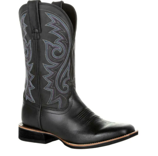 Botas Western Masculinas com Cano Bordado e Puxadores 1