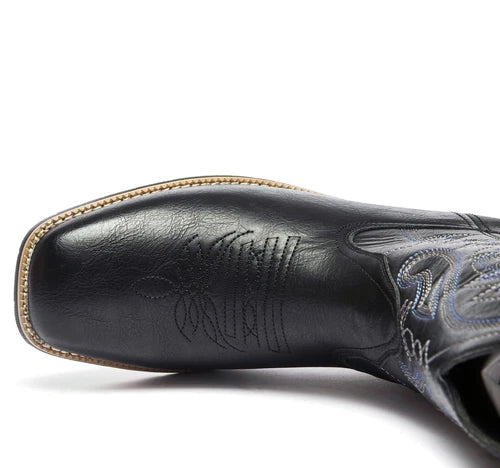 Botas Western Masculinas com Cano Bordado e Puxadores 2