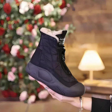 Botas de Cano Curto Acolchoadas Femininas com Zíper Frontal 3