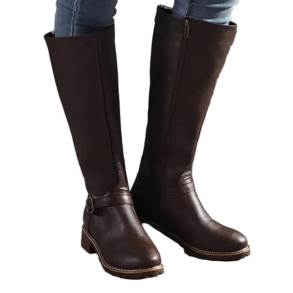 Botas de Montaria Femininas de Cano Alto com Detalhe de Fivela 1