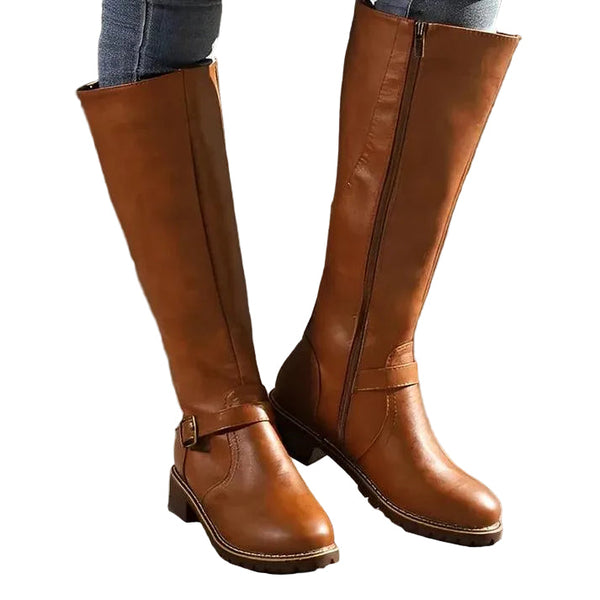 Botas de Montaria Femininas de Cano Alto com Detalhe de Fivela 2