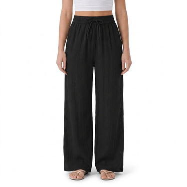 Calça Feminina Wide Leg com Cintura de Cordão 2