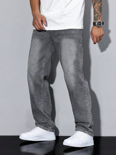 Calça Jeans Masculina de Corte Relaxado 2