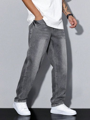 Calça Jeans Masculina de Corte Relaxado 3