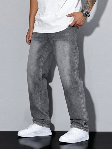 Calça Jeans Masculina de Corte Relaxado 4