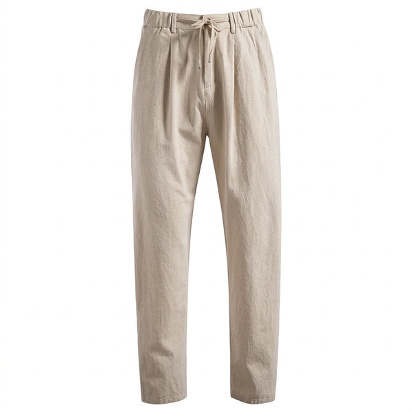 Calça Masculina com Pregas e Cintura com Cordão 1