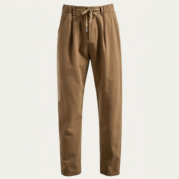 Calça Masculina com Pregas e Cintura com Cordão 2