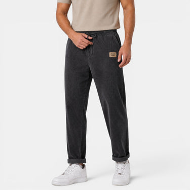 Calça Masculina de Veludo Cotelê com Corte Reto 4