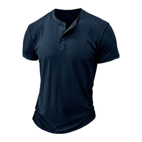 Camisa Henley Masculina com Carcela de Três Botões 1