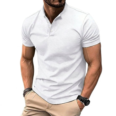 Camisa Henley Masculina de Manga Curta com Carcela de Botões 2