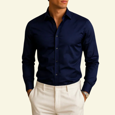 Camisa Masculina de Manga Comprida com Botões 3