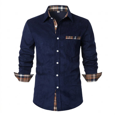 Camisa Masculina de Manga Comprida com Detalhes em Xadrez 3
