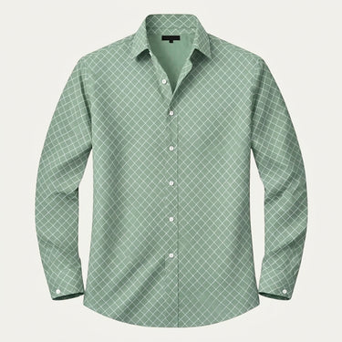 Camisa Masculina de Manga Comprida com Estampa Geométrica 3