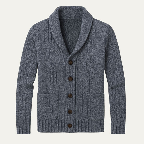 Cardigan Masculino de Tricô com Gola Xale 2