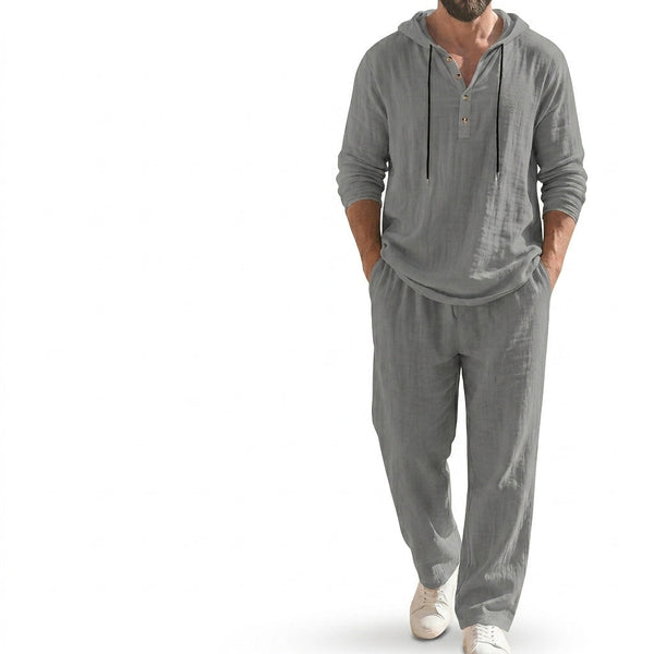 Conjunto Masculino de Moletom com Capuz e Calça 2