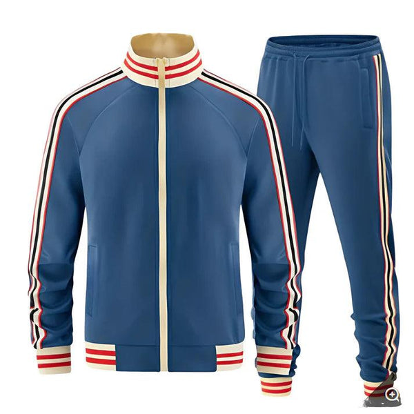 Conjunto de Agasalho Masculino com Detalhes em Listras 2