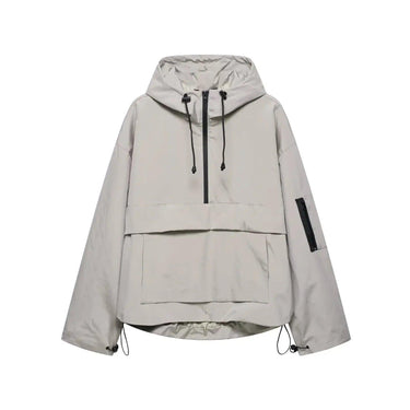 Jaqueta Anorak Feminina com Capuz e Meio Zíper 3