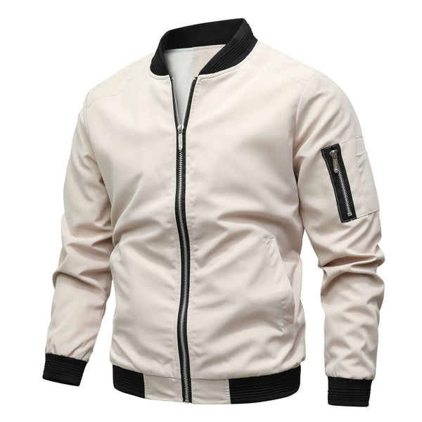 Jaqueta Bomber Masculina com Bolso com Zíper na Manga 1