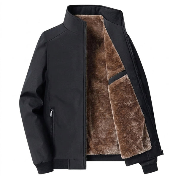 Jaqueta Bomber Masculina com Gola Alta e Forro de Fleece 1