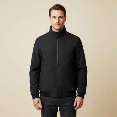 Jaqueta Bomber Masculina com Gola Alta e Forro de Fleece 2