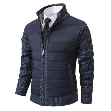 Jaqueta Masculina Híbrida de Tricô Acolchoada 2