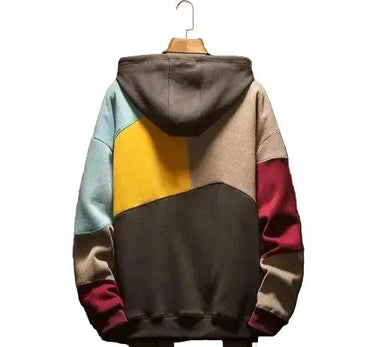 Moletom com Capuz Masculino Colorblock Patchwork 2